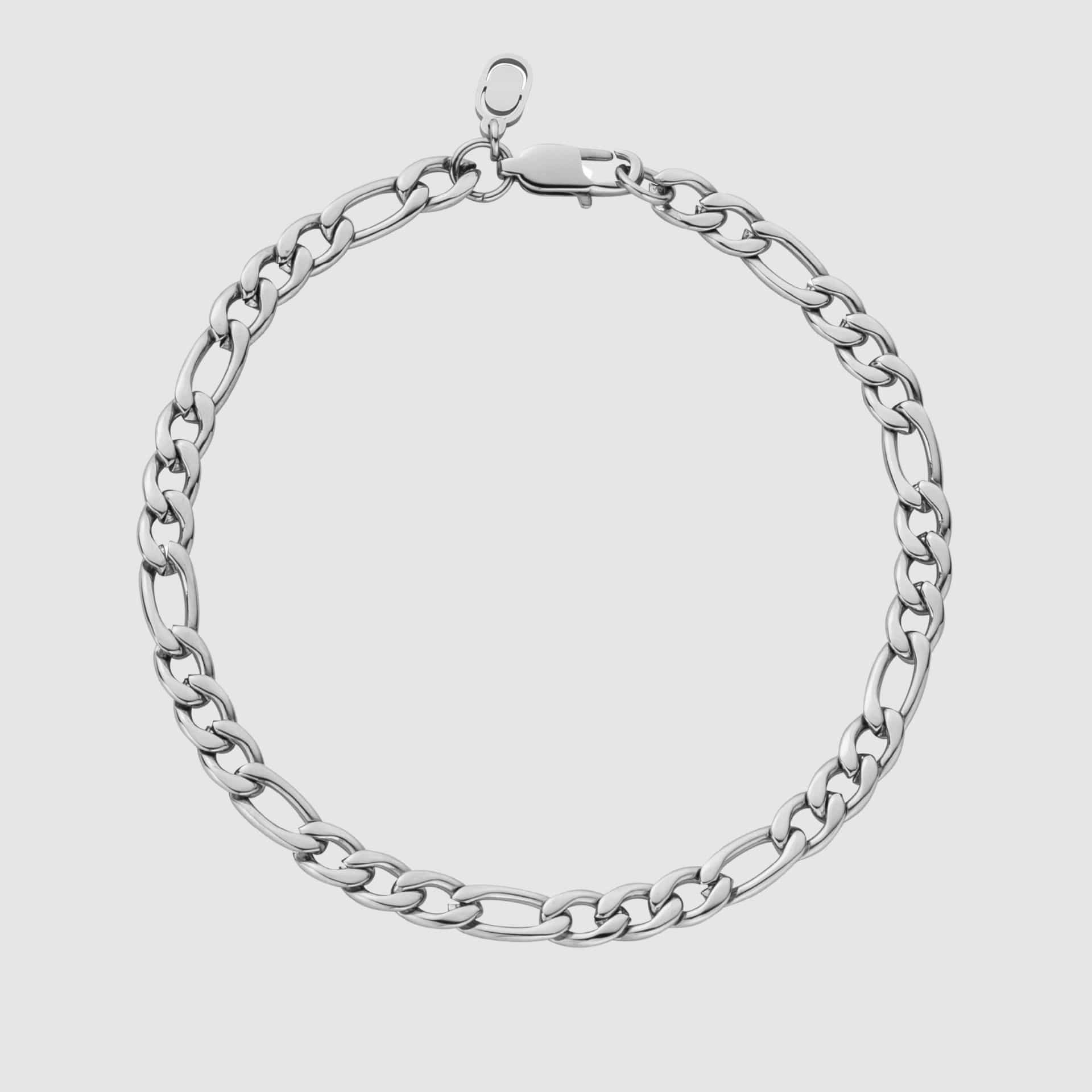Figaro Bracelet (Silver) 5mm - Image 3