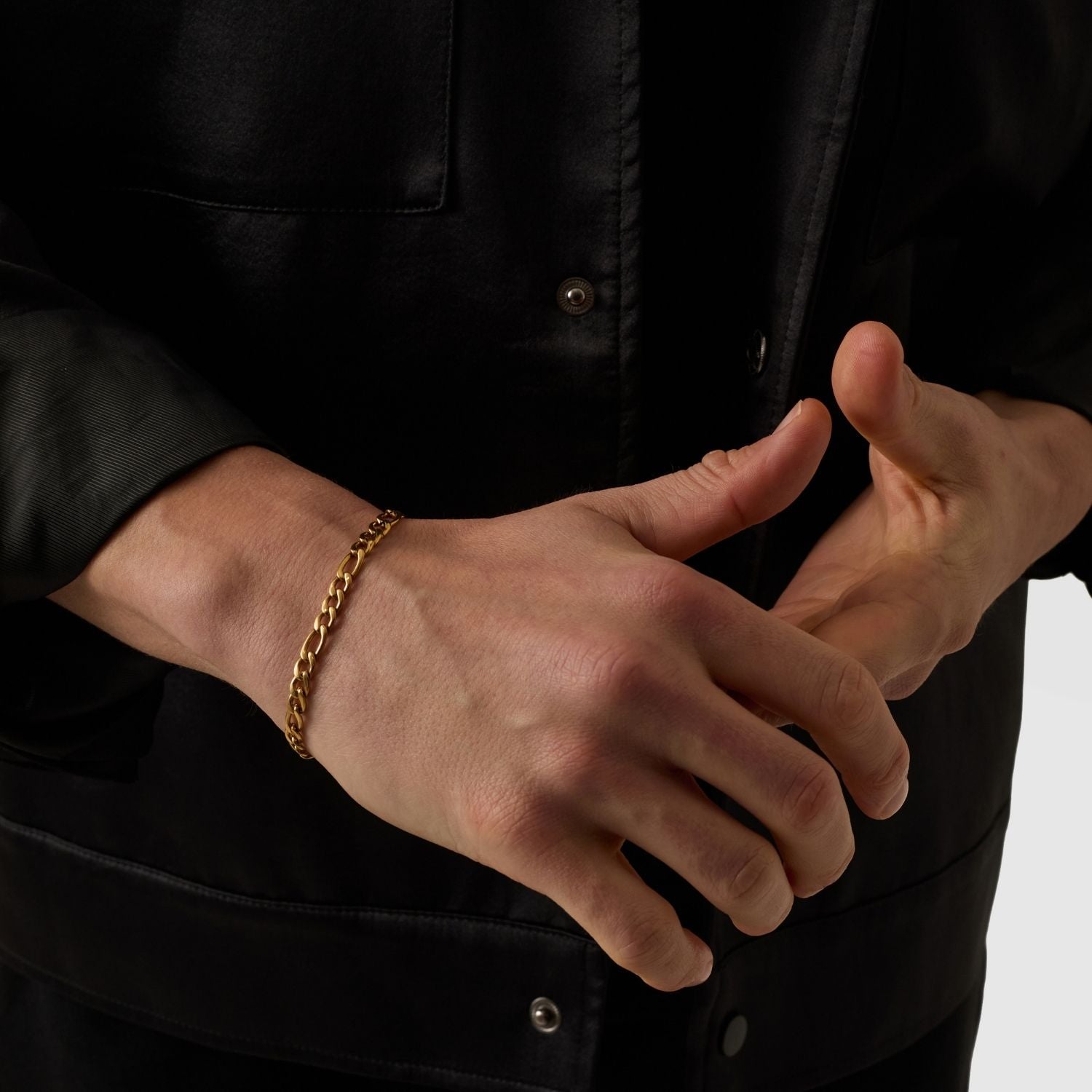 Figaro Bracelet (Gold) 5mm - Image 6