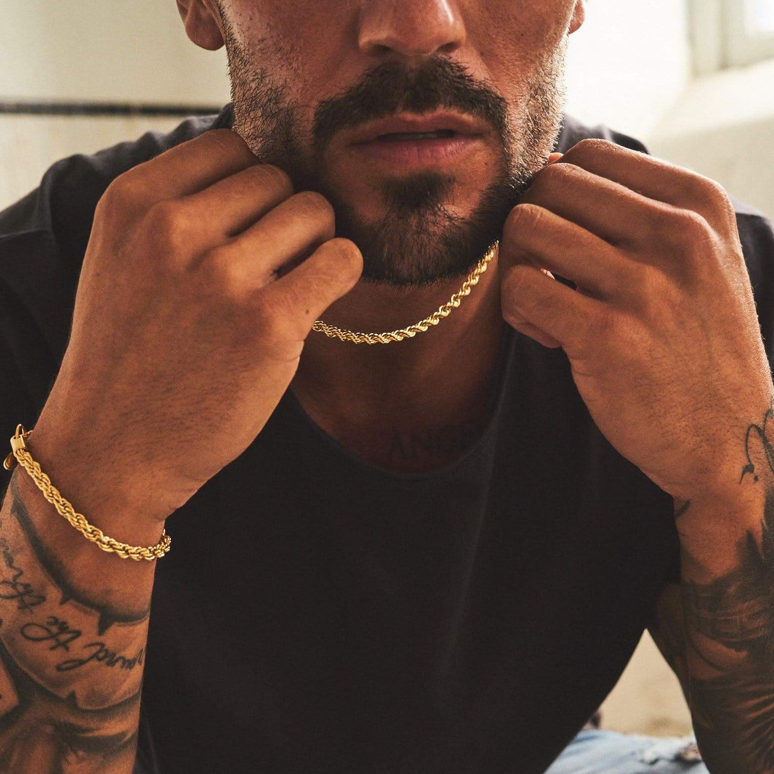 Rope Bracelet (Gold) 5mm - Image 7