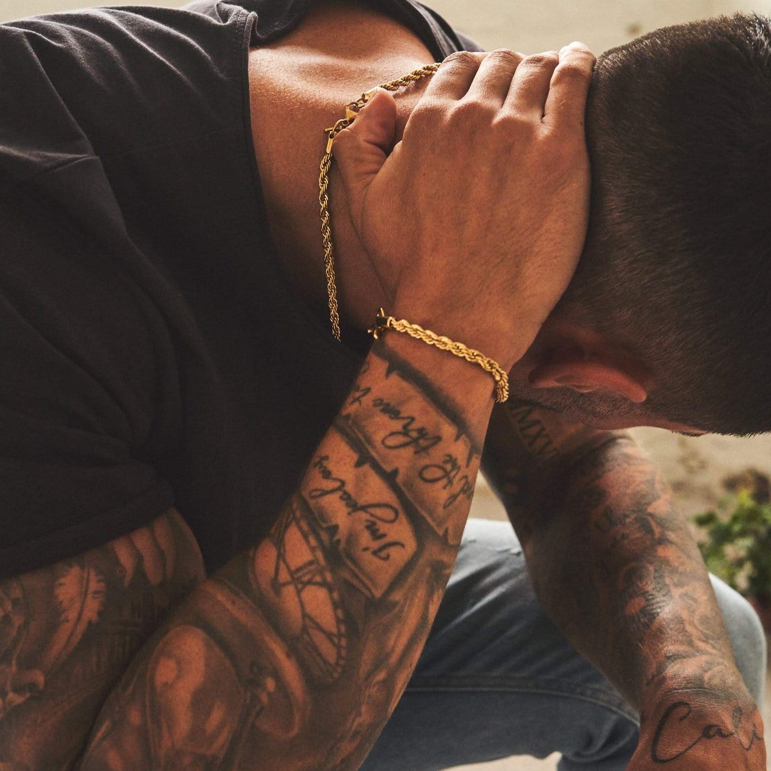 Rope Bracelet (Gold) 5mm - Image 8