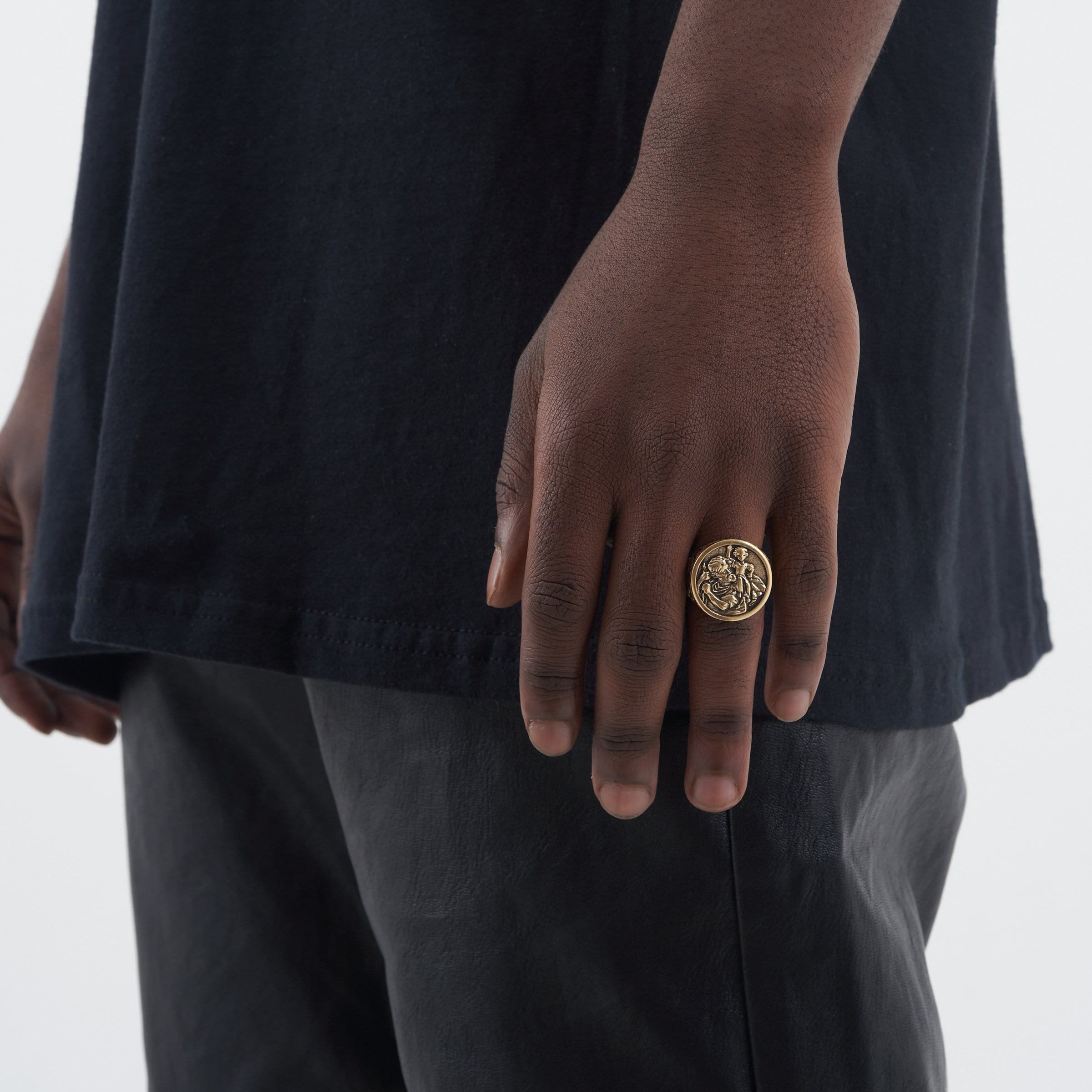 St. Christopher Ring (Gold) - Image 2