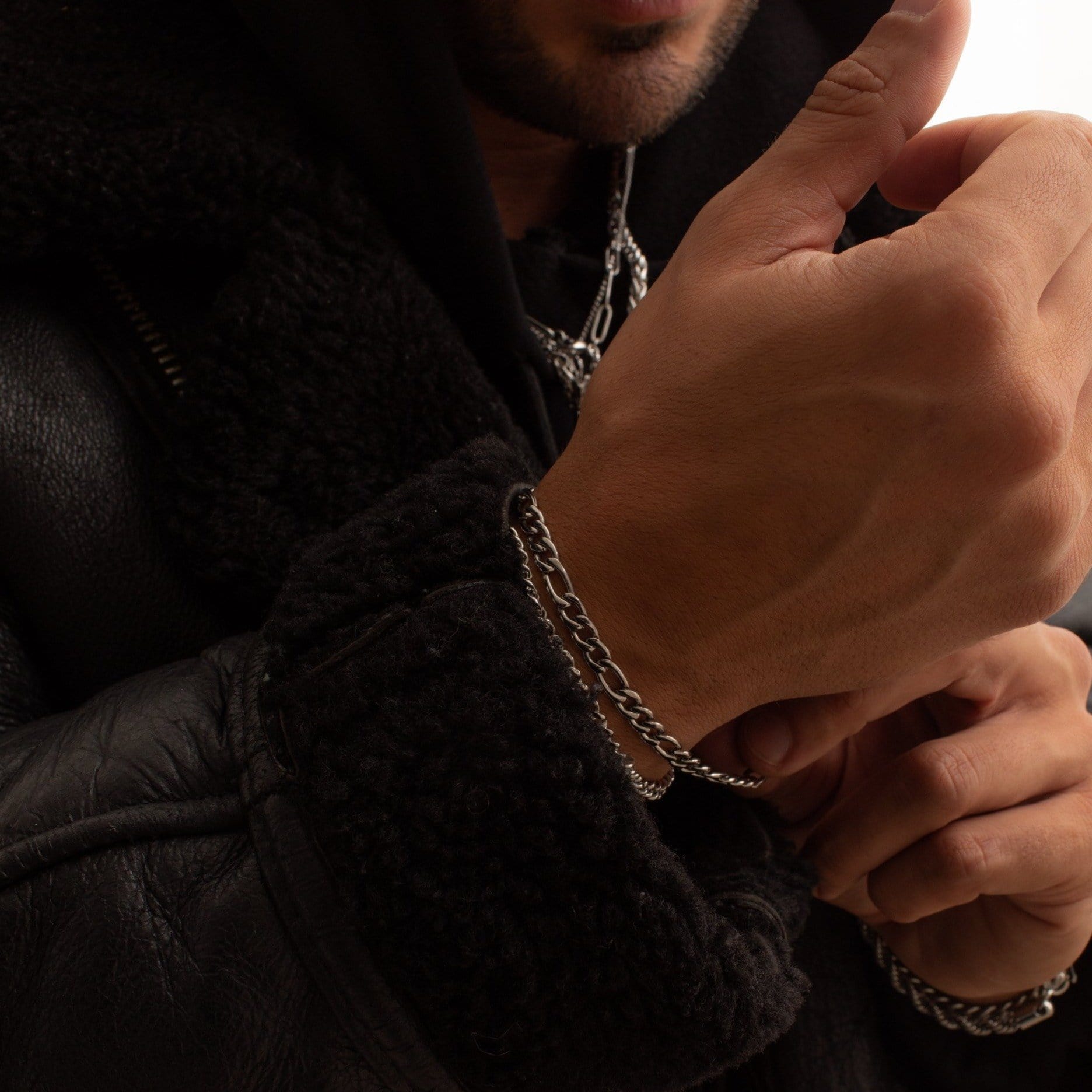 Figaro Bracelet (Silver) 5mm - Image 2