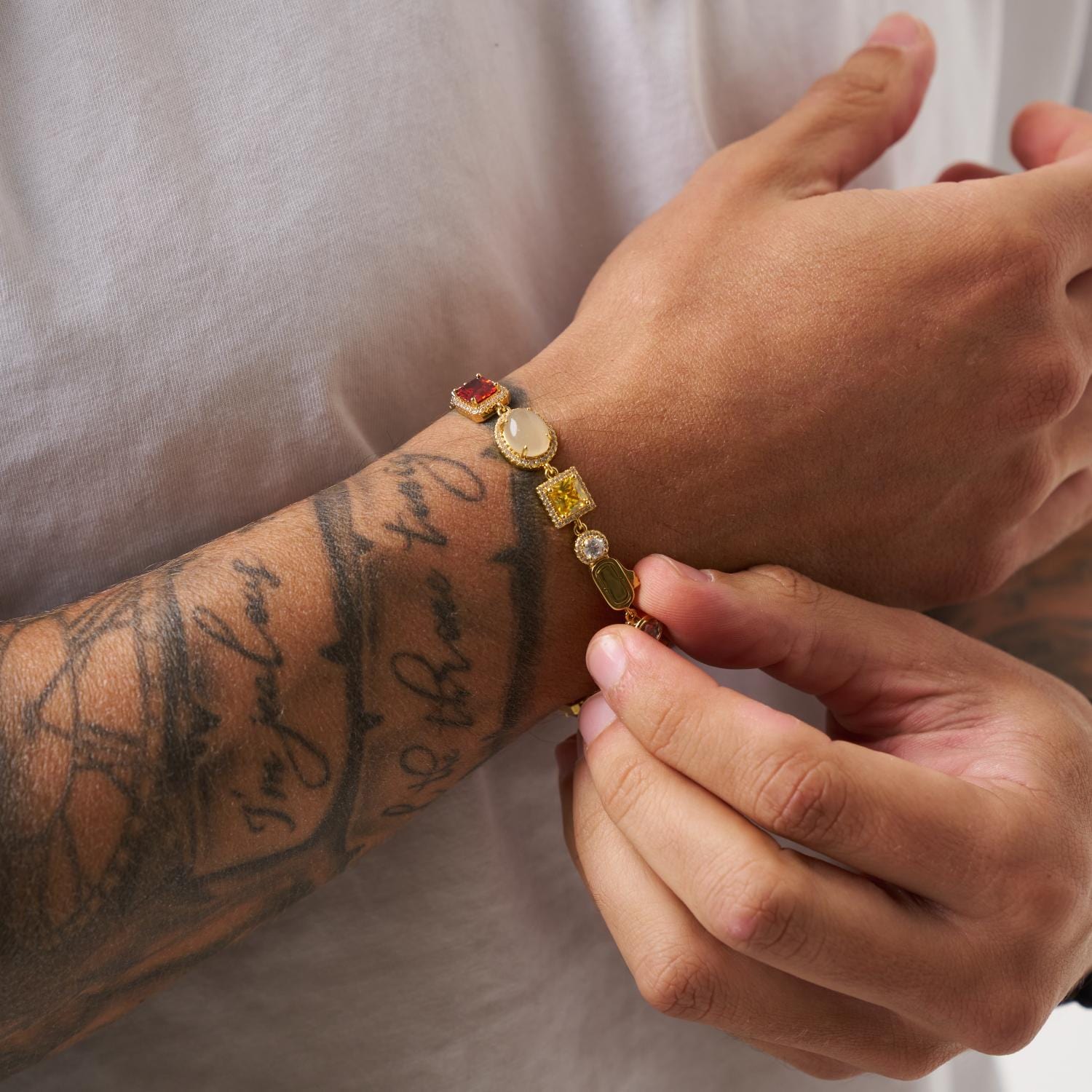 Gemstone Bracelet (Gold) - Image 3