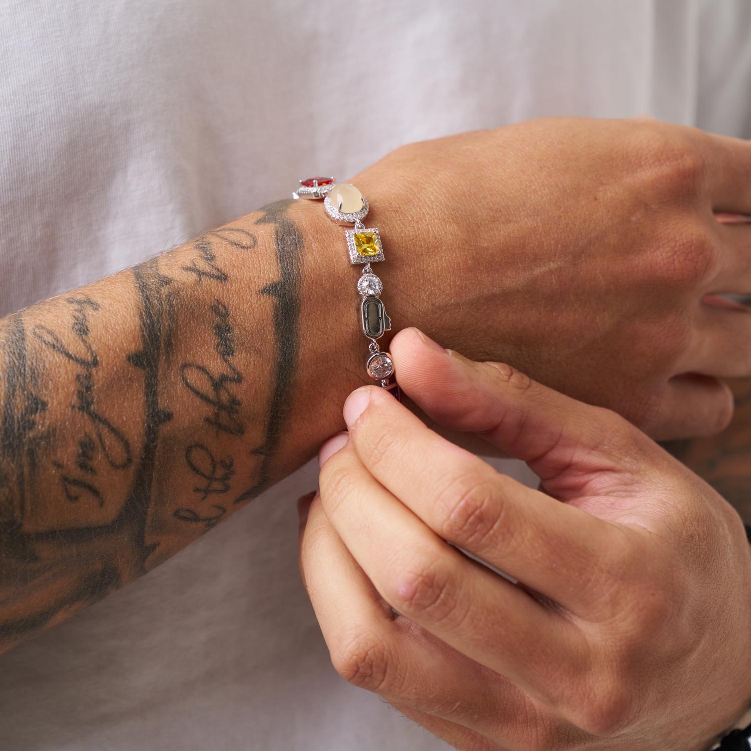 Gemstone Bracelet (Silver) - Image 3