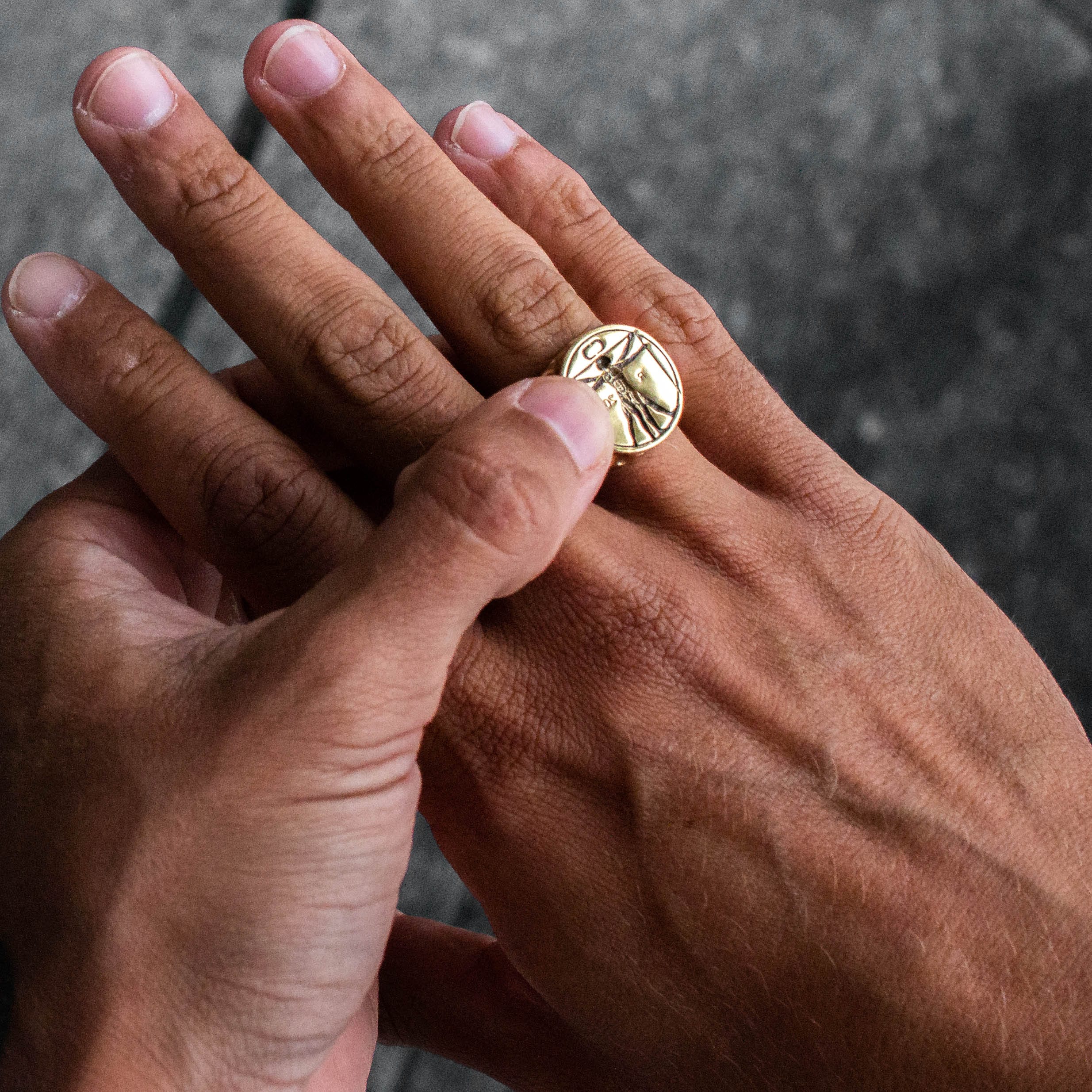Vitruvian Ring (Gold) - Image 4