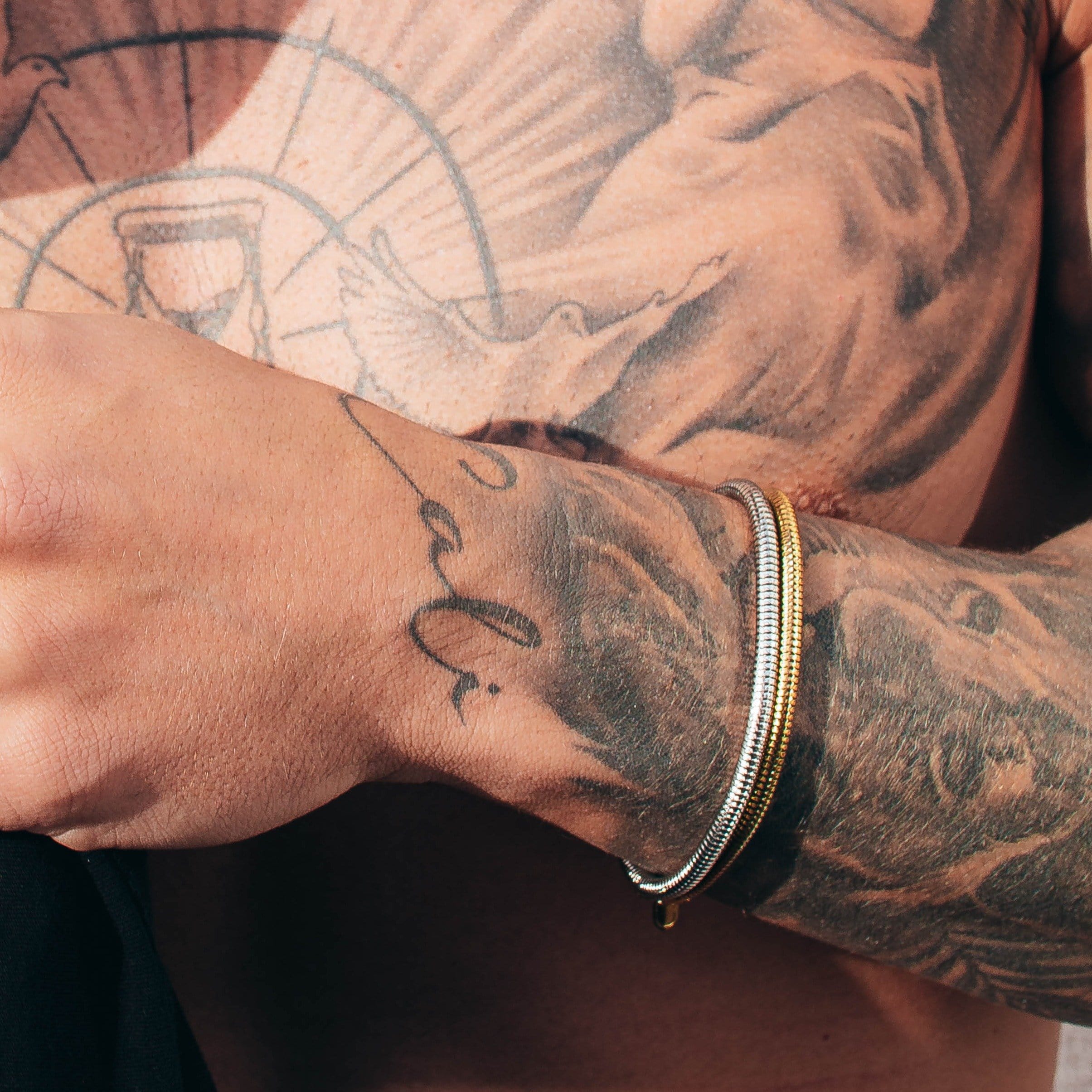 Snake Bracelet (Gold) 4mm - Image 2