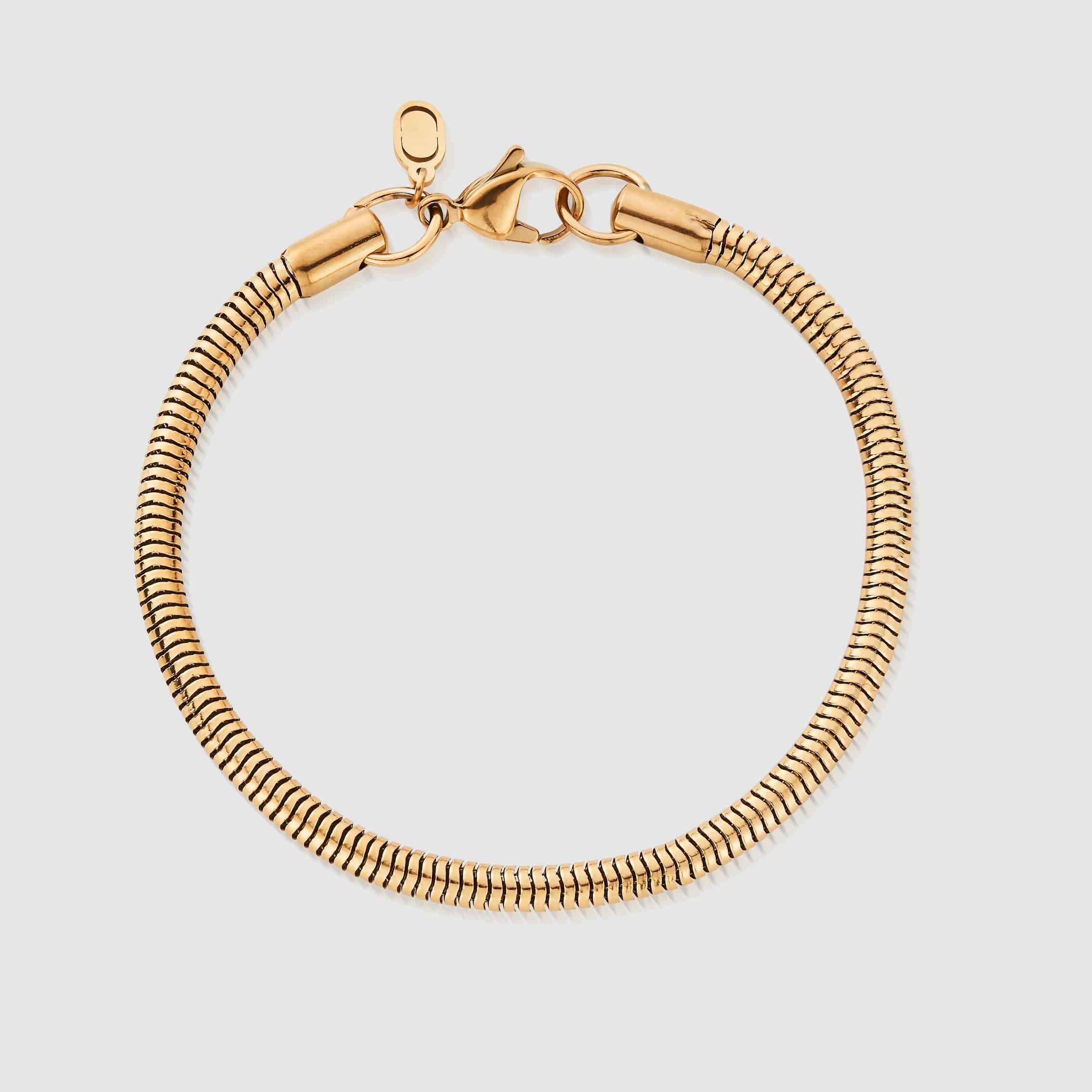 Snake Bracelet (Gold) 4mm - Image 3
