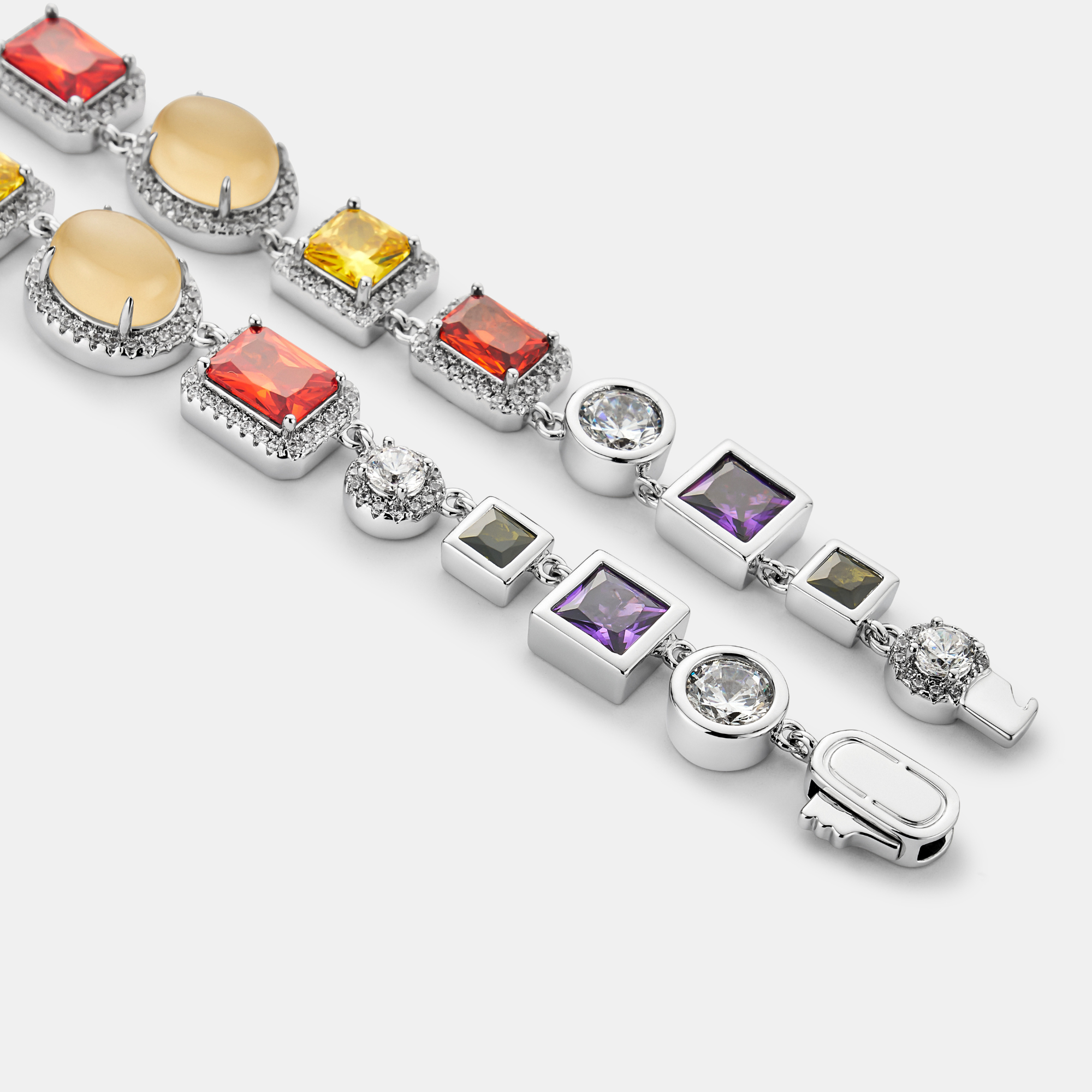 Gemstone Necklace (Silver) - Image 7