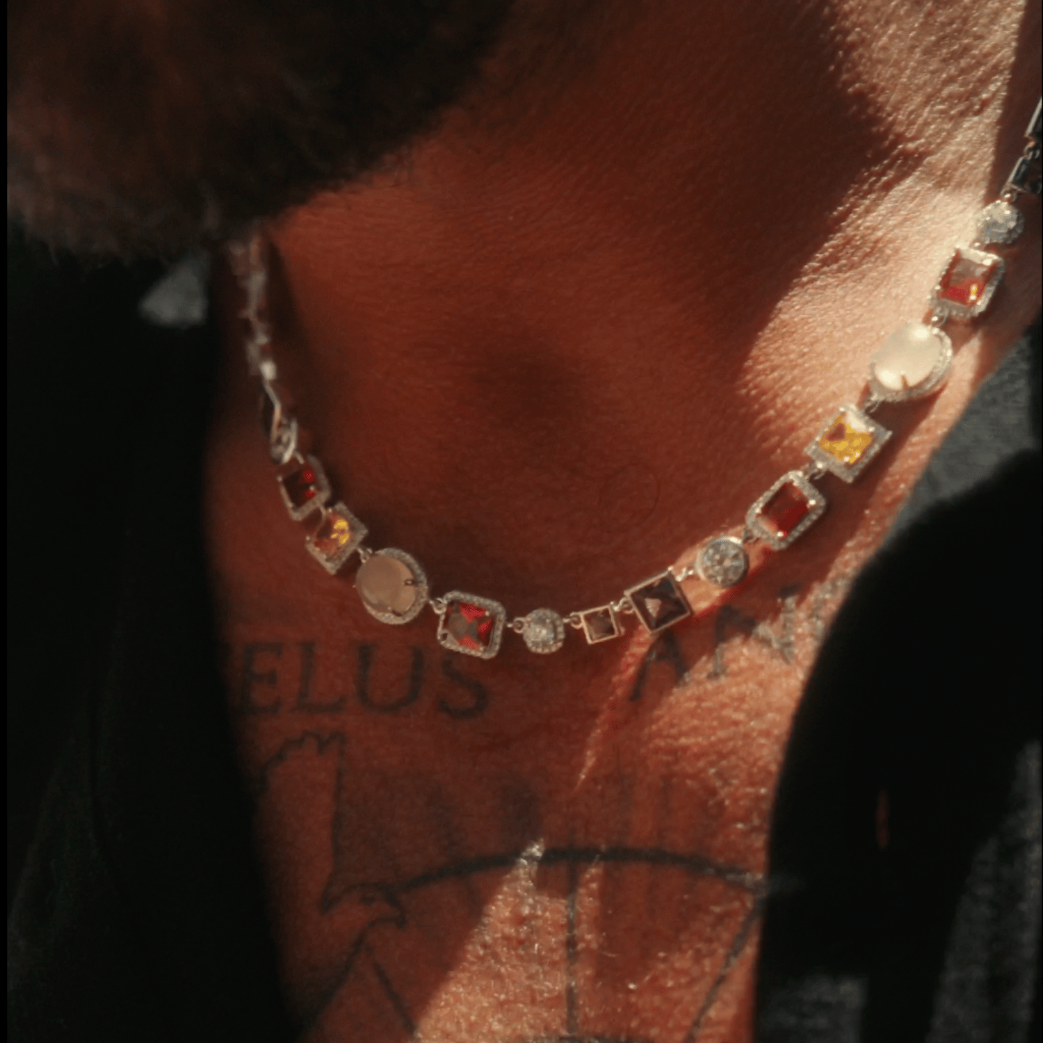 Gemstone Necklace (Silver) - Image 5