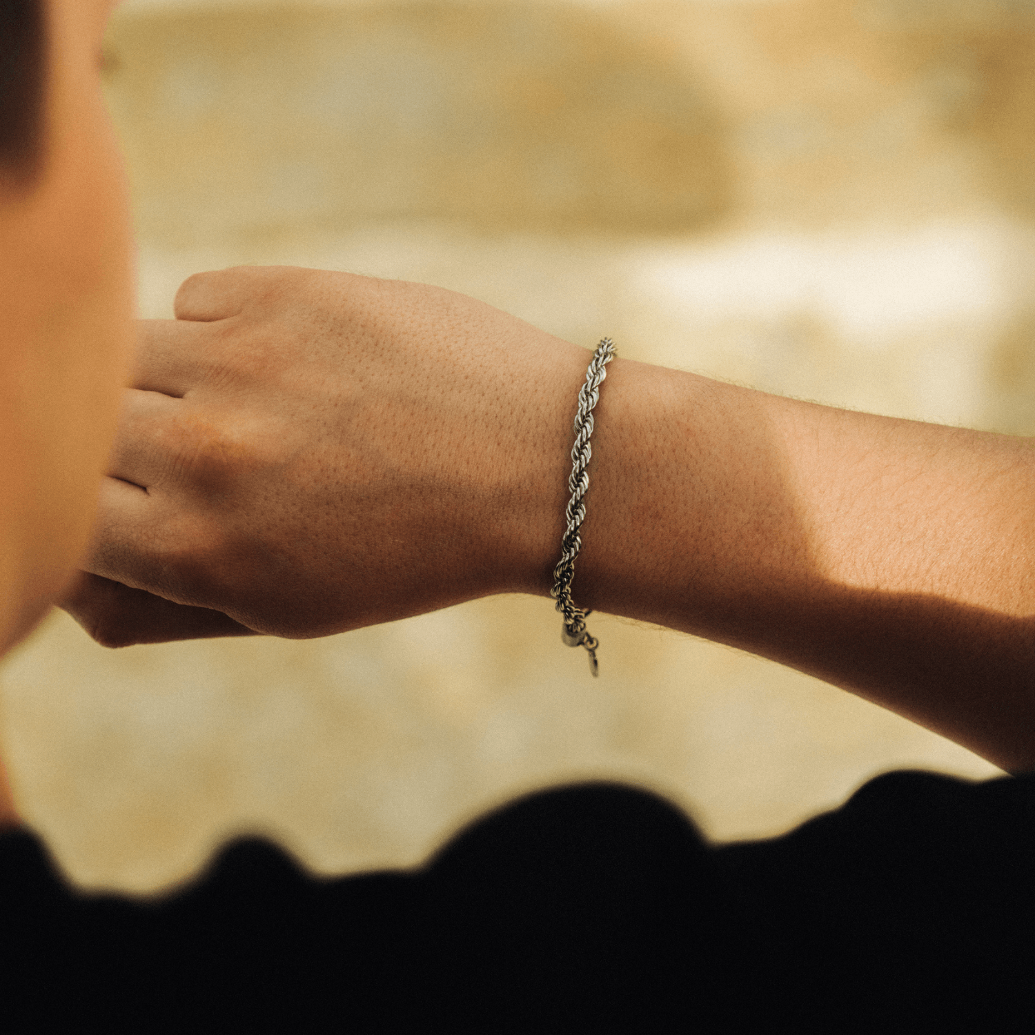 Rope Bracelet (Silver) 5mm - Image 3