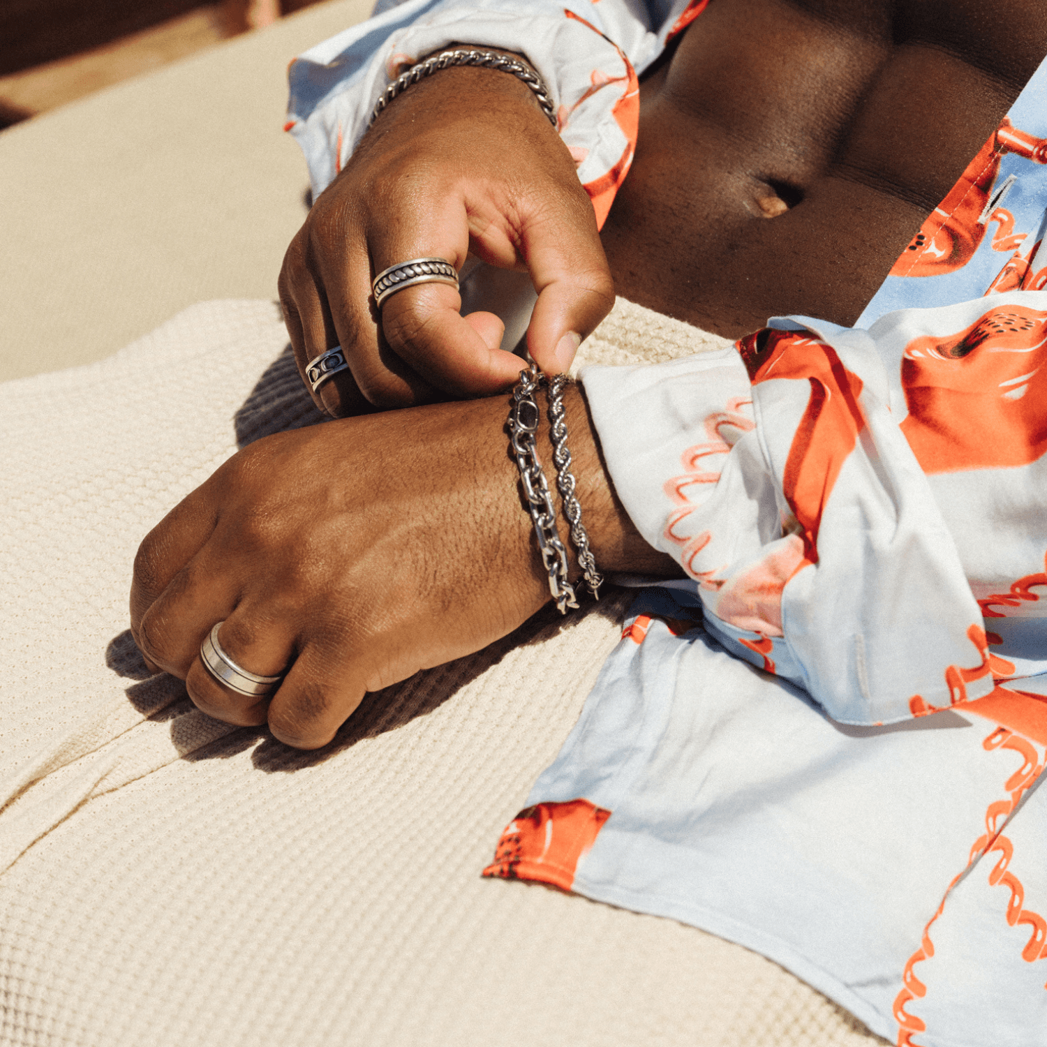 Rope Bracelet (Silver) 5mm - Image 4